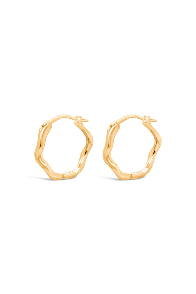 Hoops ~ Melt Small Huggies in Gold