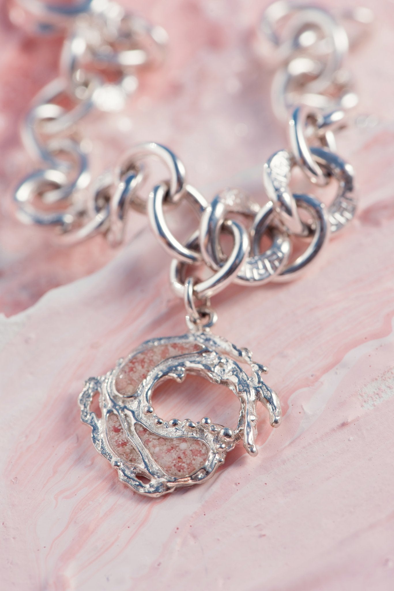 Impasto ~ Breakthrough (Small) Chunky Chain Bracelet - Alexandra Mosher Studio Jewellery Bermuda Fine