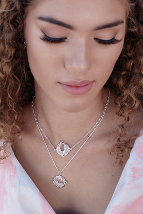 Impasto ~ Breakthrough (Small) Inline Necklace - Alexandra Mosher Studio Jewellery Bermuda Fine