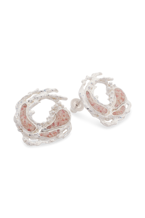 Impasto ~ Breakthrough (Small) Stud Earrings - Alexandra Mosher Studio Jewellery Bermuda Fine