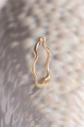 Signature Bands ~ Melt Small Gold Ring
