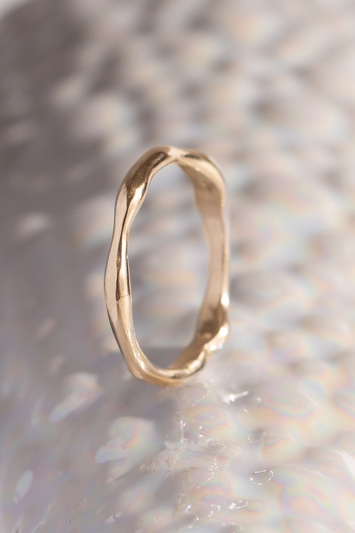 Signature Bands ~ Melt Medium Gold Ring