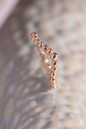 Caviar Bands ~ Arc Gold Ring