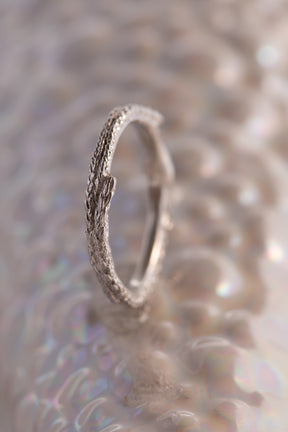 Bermuda Textures ~ Cedar Sprig Gold Ring