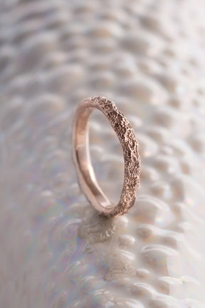 Bermuda Textures ~ Brain Coral Gold Ring