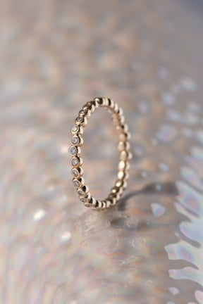 Caviar Bands ~ Eternity Gold Ring