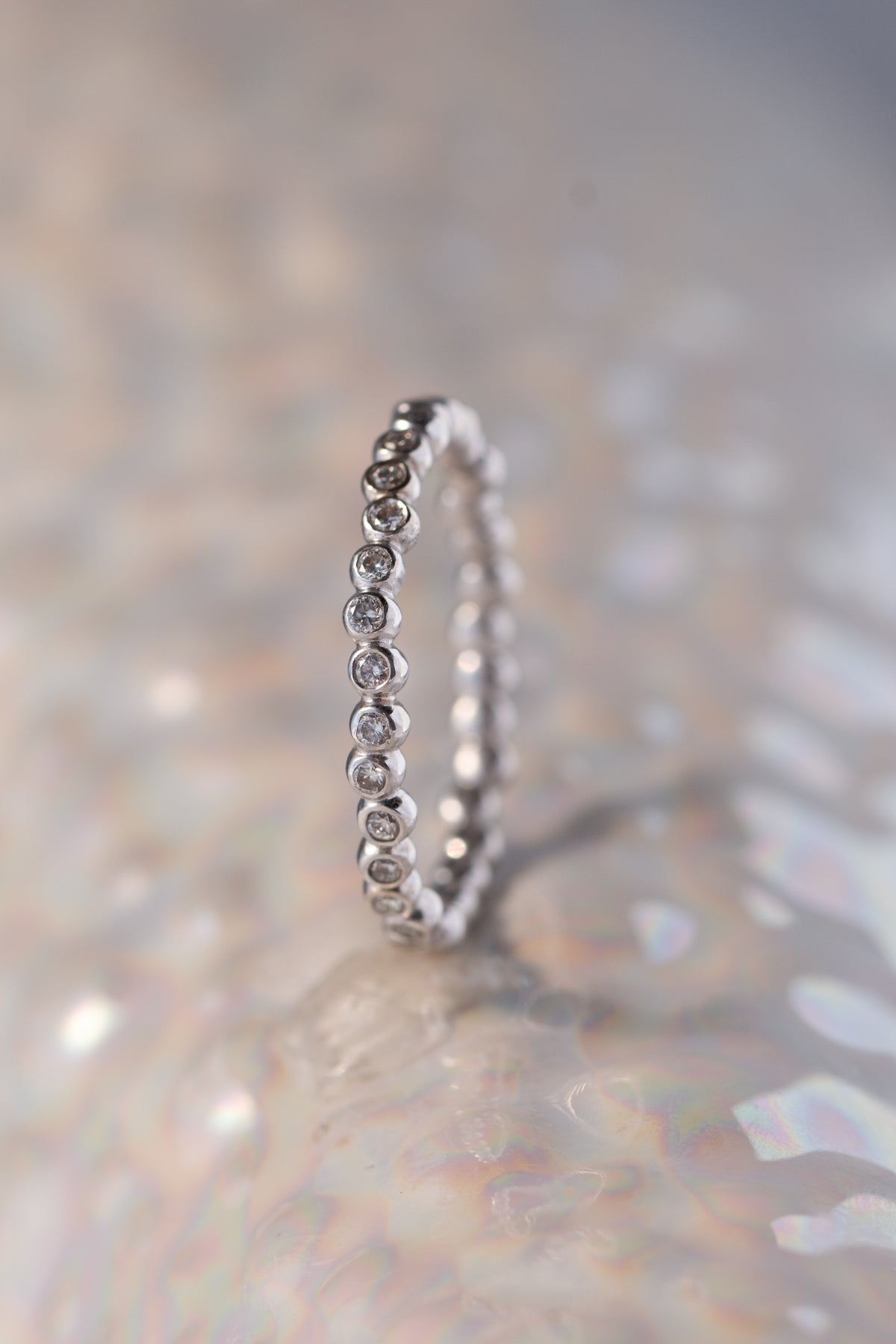 Caviar Bands ~ Eternity Gold Ring