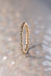 Caviar Bands ~ Eternity Gold Ring