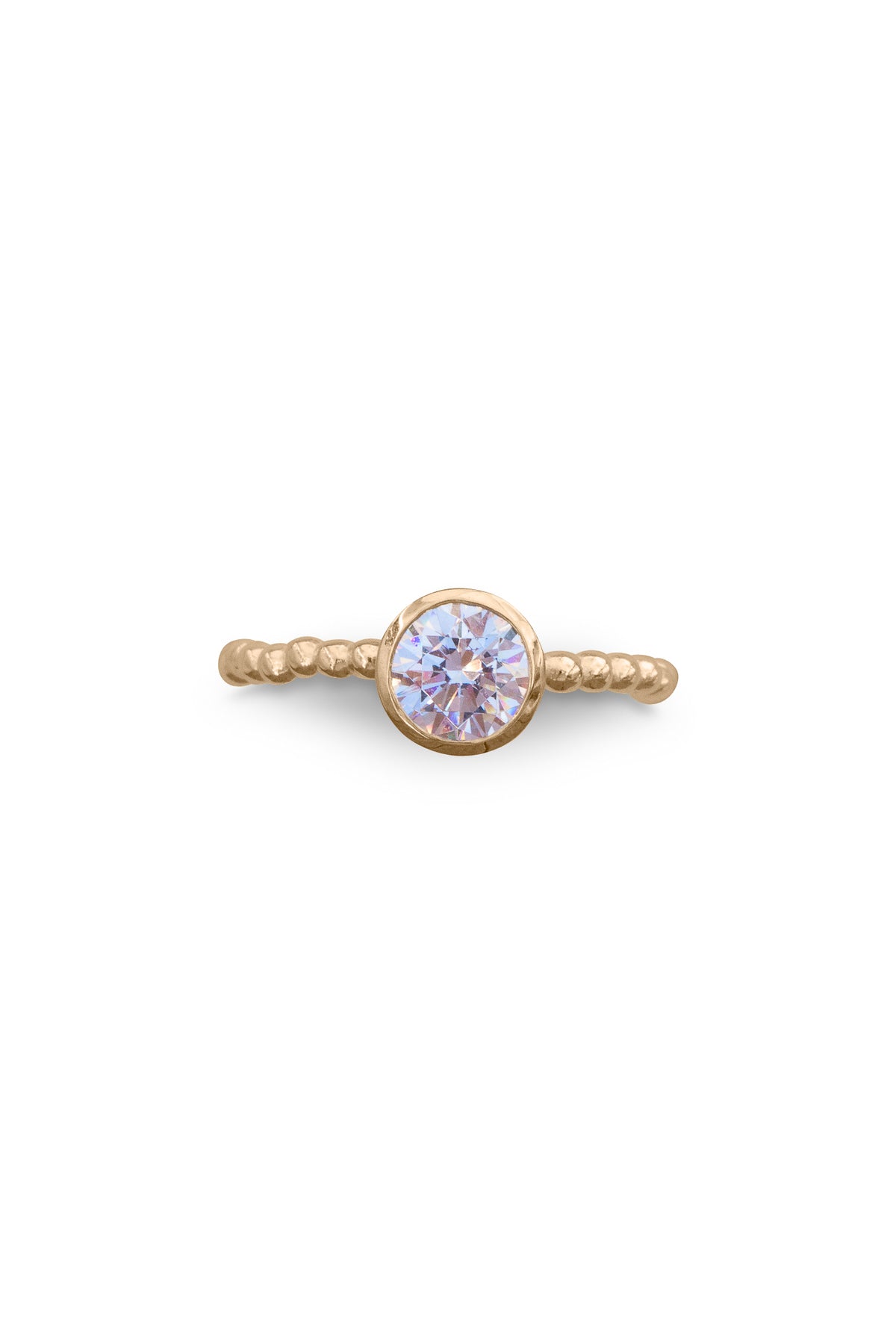 Engagement Rings ~ Caviar Bezel Ring