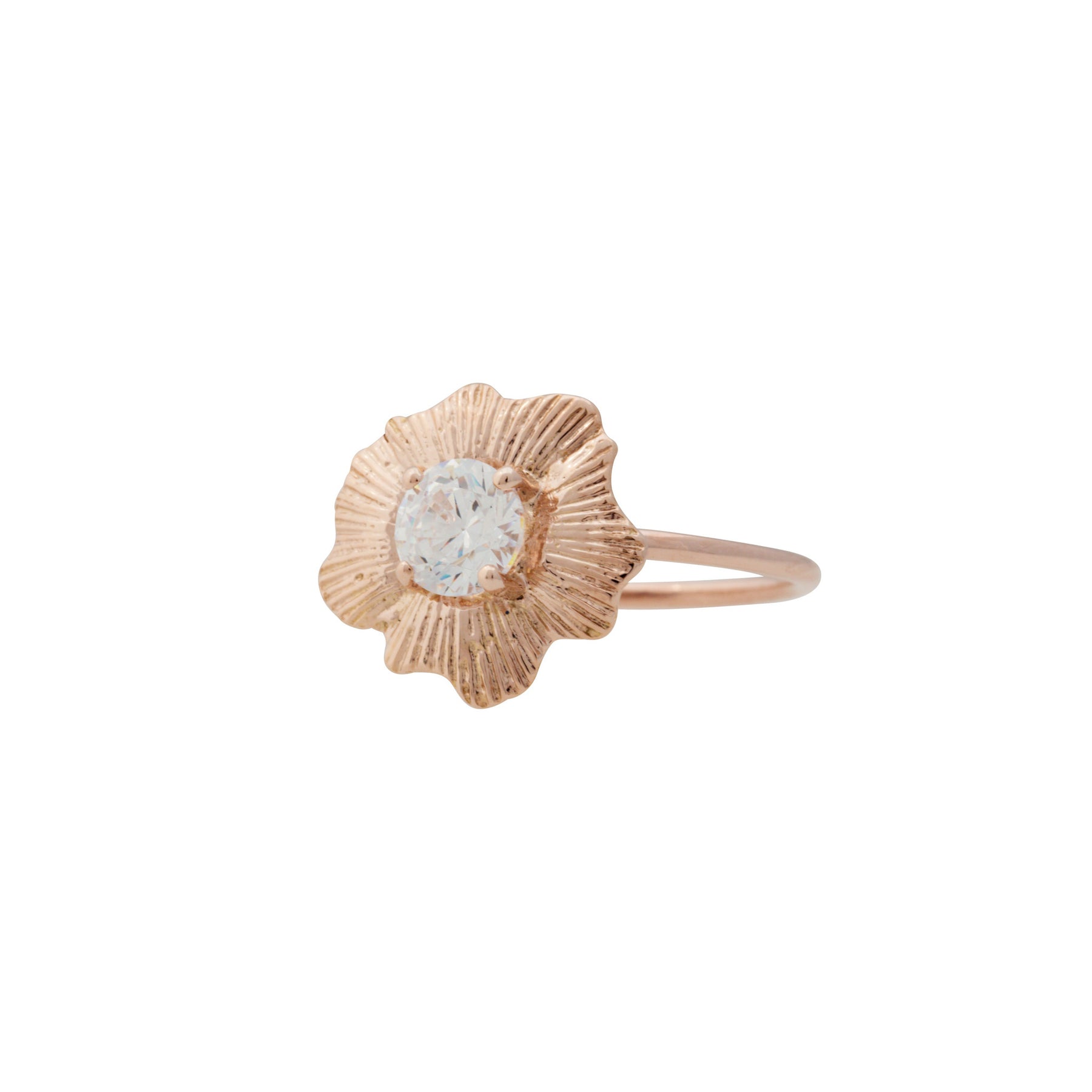 Bermuda Textures | Gold Shell Engagement Ring - Alexandra Mosher Studio Jewellery Bermuda Fine