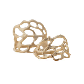 Lace ~ Large Ring in Gold - Alexandra Mosher Studio Jewellery Bermuda Fine