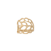 Lace ~ Large Ring in Gold - Alexandra Mosher Studio Jewellery Bermuda Fine