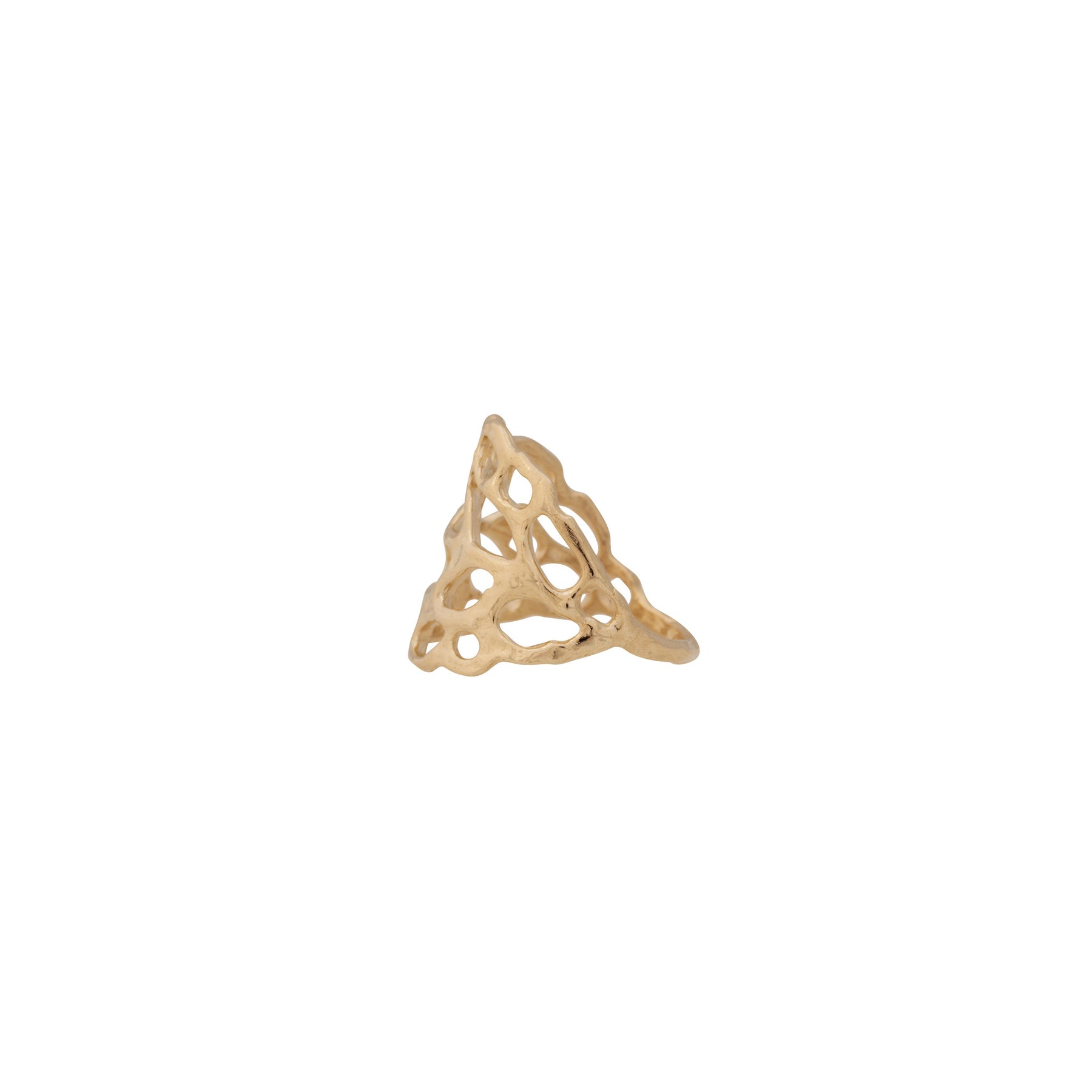 Lace ~ Large Ring in Gold - Alexandra Mosher Studio Jewellery Bermuda Fine