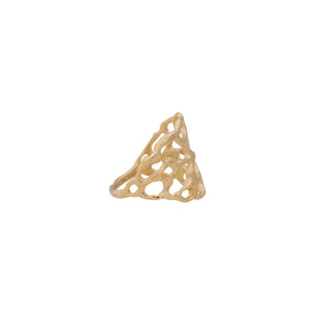 Lace ~ Large Ring in Gold - Alexandra Mosher Studio Jewellery Bermuda Fine