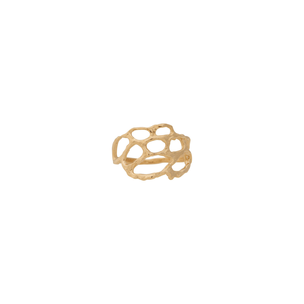 Lace ~ Small Ring in Gold - Alexandra Mosher Studio Jewellery Bermuda Fine