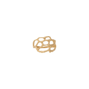 Lace ~ Small Ring in Gold - Alexandra Mosher Studio Jewellery Bermuda Fine