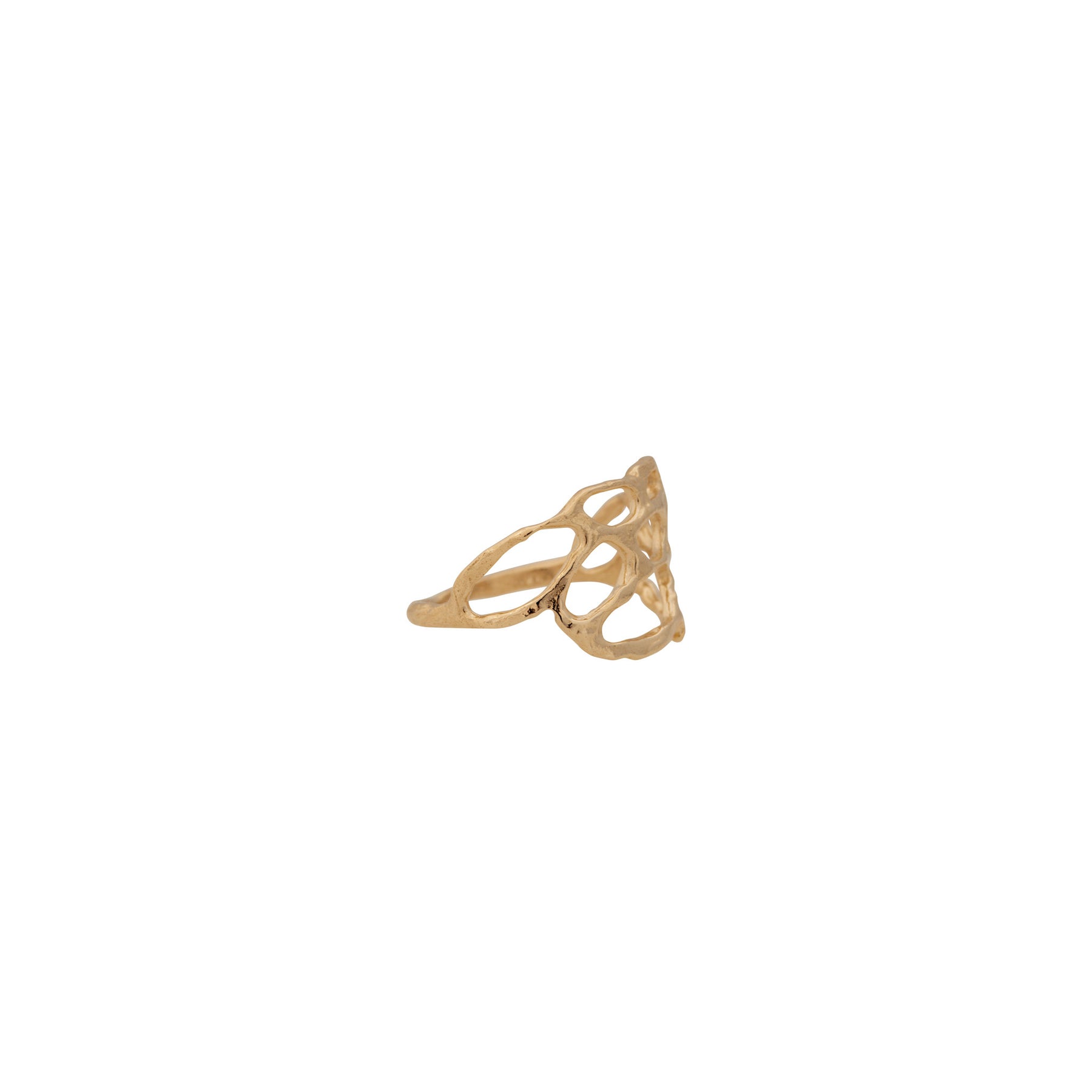 Lace ~ Small Ring in Gold - Alexandra Mosher Studio Jewellery Bermuda Fine