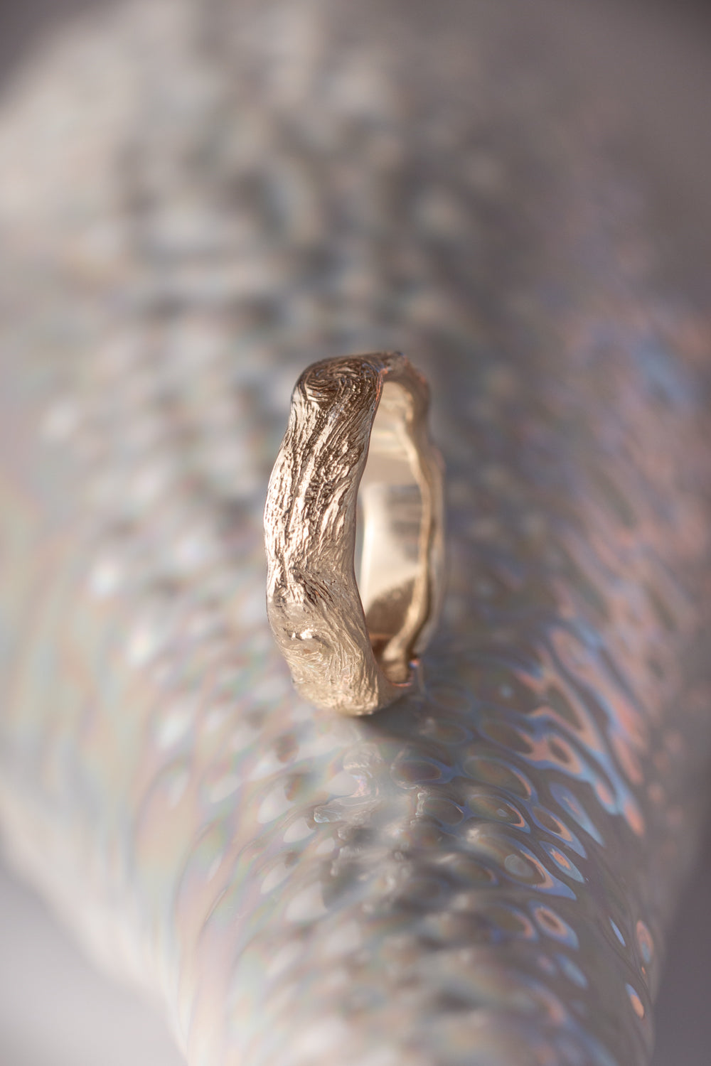 Bermuda Textures ~ Devonshire Driftwood Gold Ring