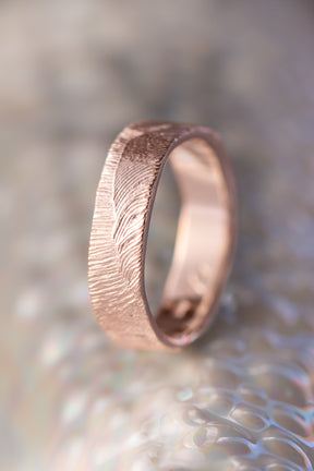 Bermuda Textures ~ Longtail Feather Gold Ring