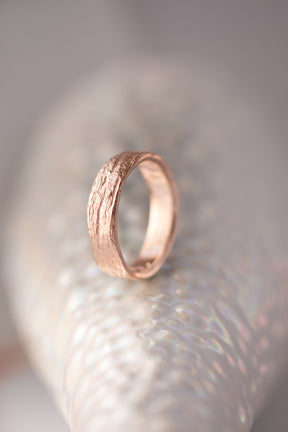 Bermuda Textures ~ Palm Tree Trunk Gold Ring