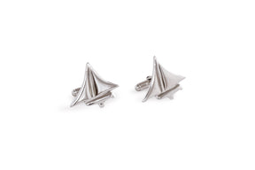 Men's Nautical ~ Dinghy Cufflinks - Alexandra Mosher Studio Jewellery Bermuda Fine