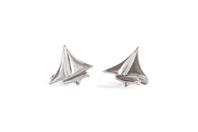 Men's Nautical ~ Dinghy Cufflinks - Alexandra Mosher Studio Jewellery Bermuda Fine