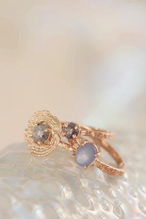 One of a Kind ~ Bermuda Moss Textured Ring in Rose Gold - Alexandra Mosher Studio Jewellery Bermuda Fine