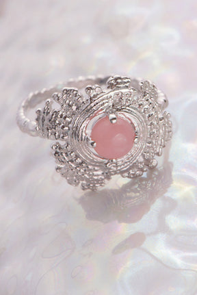 One of a Kind ~ Large Bubble Shell Ring in White Gold - Alexandra Mosher Studio Jewellery Bermuda Fine