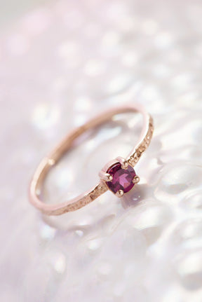 One of a Kind ~ Bermuda Thin Moss Textured Ring in Rose Gold - Alexandra Mosher Studio Jewellery Bermuda Fine