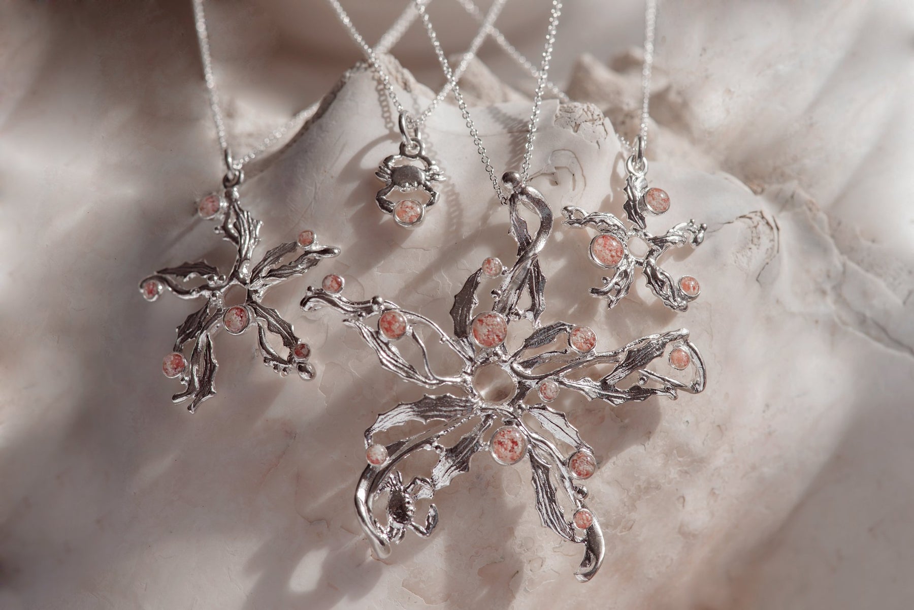 Sargasso ~ Crab Pendant - Alexandra Mosher Studio Jewellery Bermuda Fine