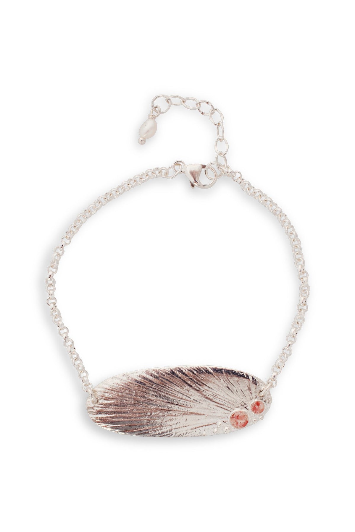Sun Flare ~ Oval (Large) Inline Bracelet - Alexandra Mosher Studio Jewellery Bermuda Fine