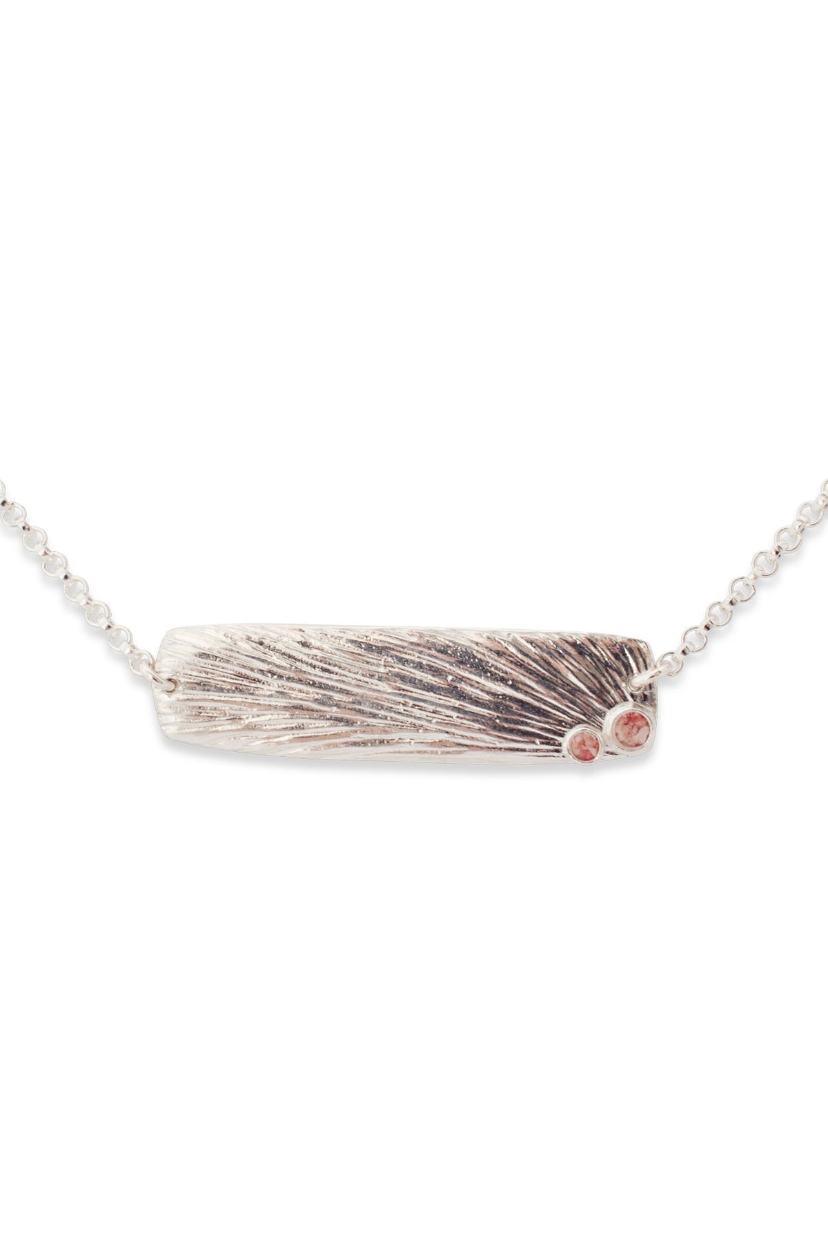 Sun Flare ~ Rectangle (Medium) Inline Necklace - Alexandra Mosher Studio Jewellery Bermuda Fine