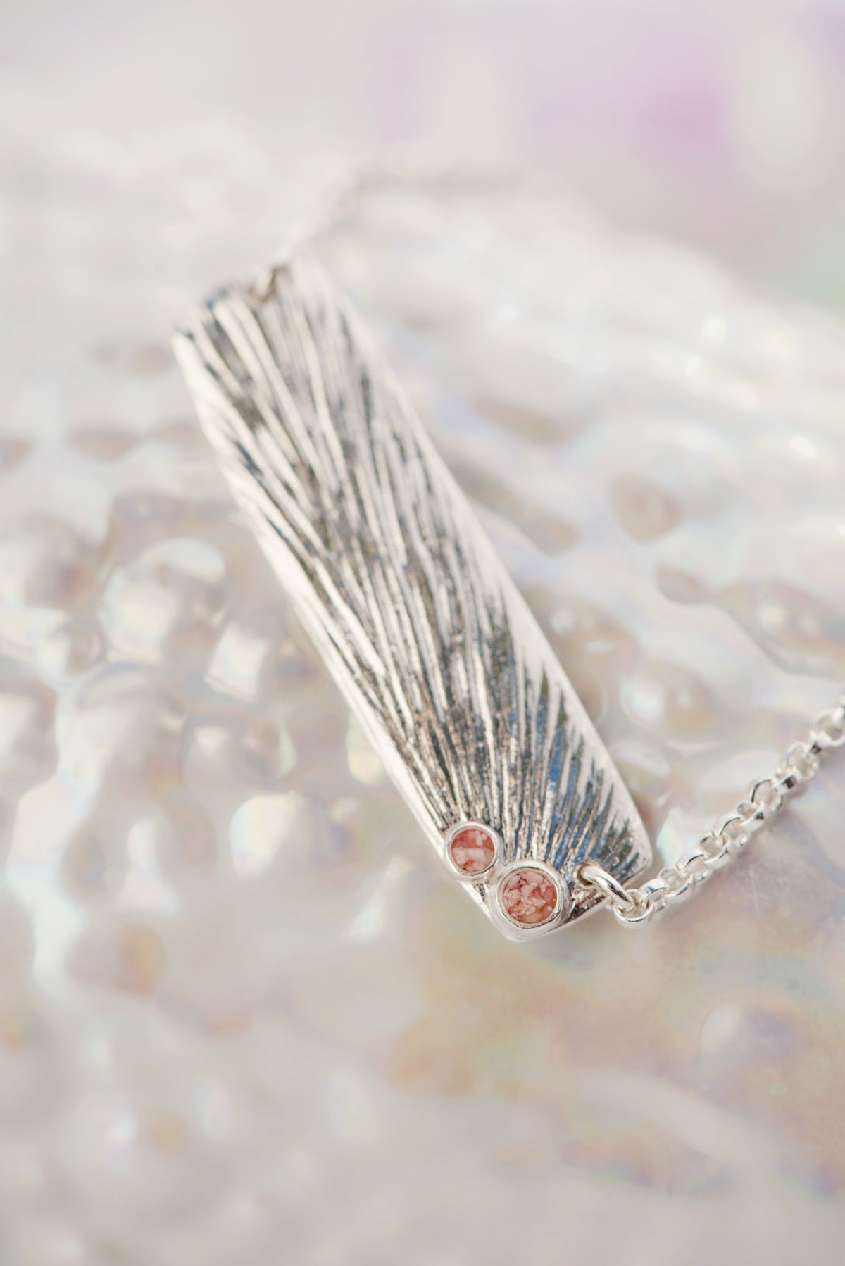 Sun Flare ~ Rectangle (Medium) Inline Necklace - Alexandra Mosher Studio Jewellery Bermuda Fine