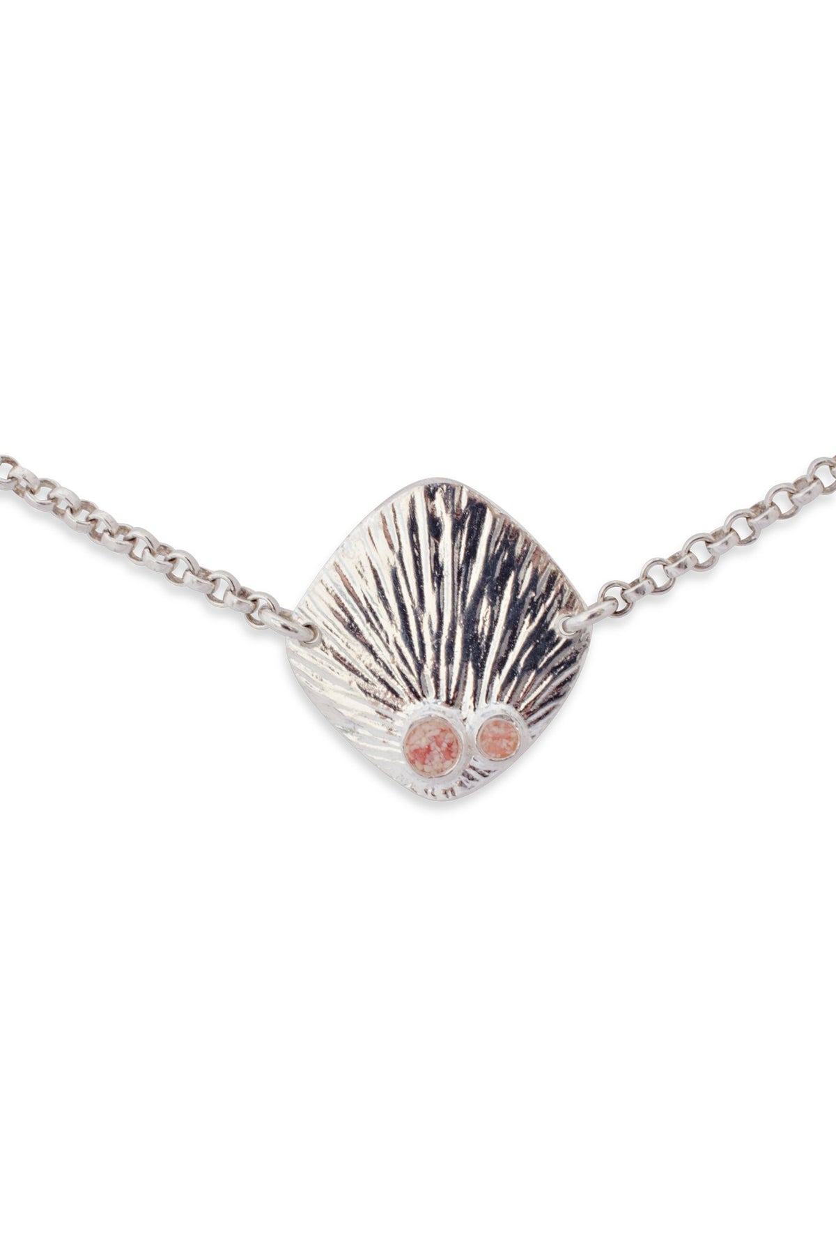 Sun Flare ~ Rectangle (Small) Inline Necklace - Alexandra Mosher Studio Jewellery Bermuda Fine