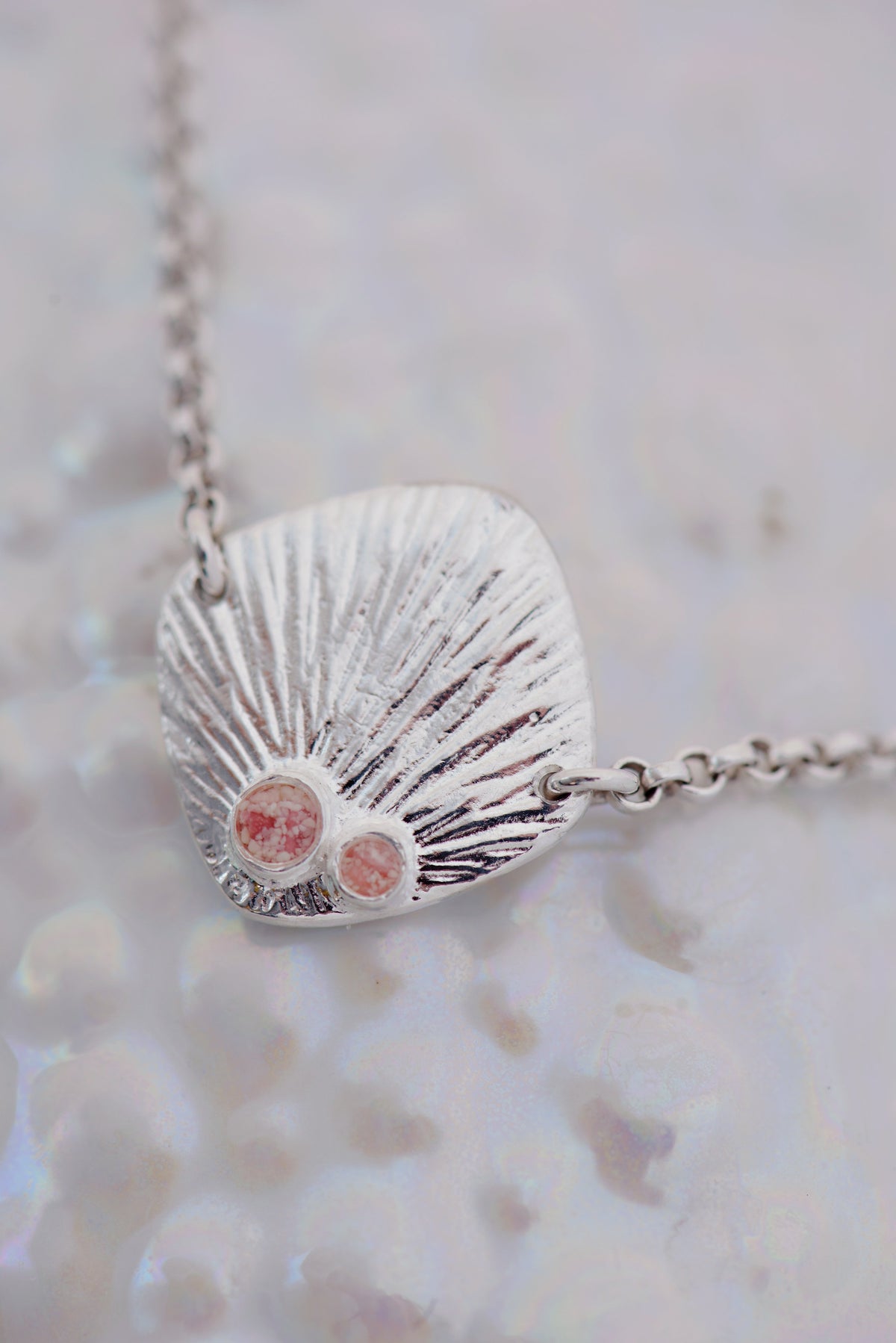 Sun Flare ~ Rectangle (Small) Inline Necklace - Alexandra Mosher Studio Jewellery Bermuda Fine