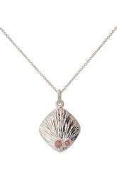 Sun Flare ~ Small Rectangle Pendant - Alexandra Mosher Studio Jewellery Bermuda Fine