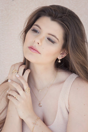 Splash ~ Heart (Small) Dangle Earrings in Gold - Alexandra Mosher Studio Jewellery Bermuda Fine