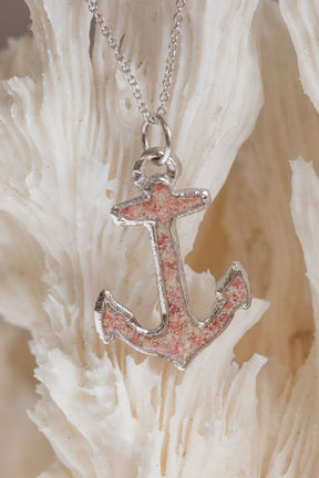 Nautical ~ Anchor (Large) Pendant in Gold - Alexandra Mosher Studio Jewellery Bermuda Fine