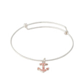 Nautical ~ Anchor (Small) Bangle - Alexandra Mosher Studio Jewellery Bermuda Fine