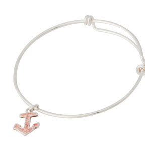 Nautical ~ Anchor (Small) Bangle - Alexandra Mosher Studio Jewellery Bermuda Fine
