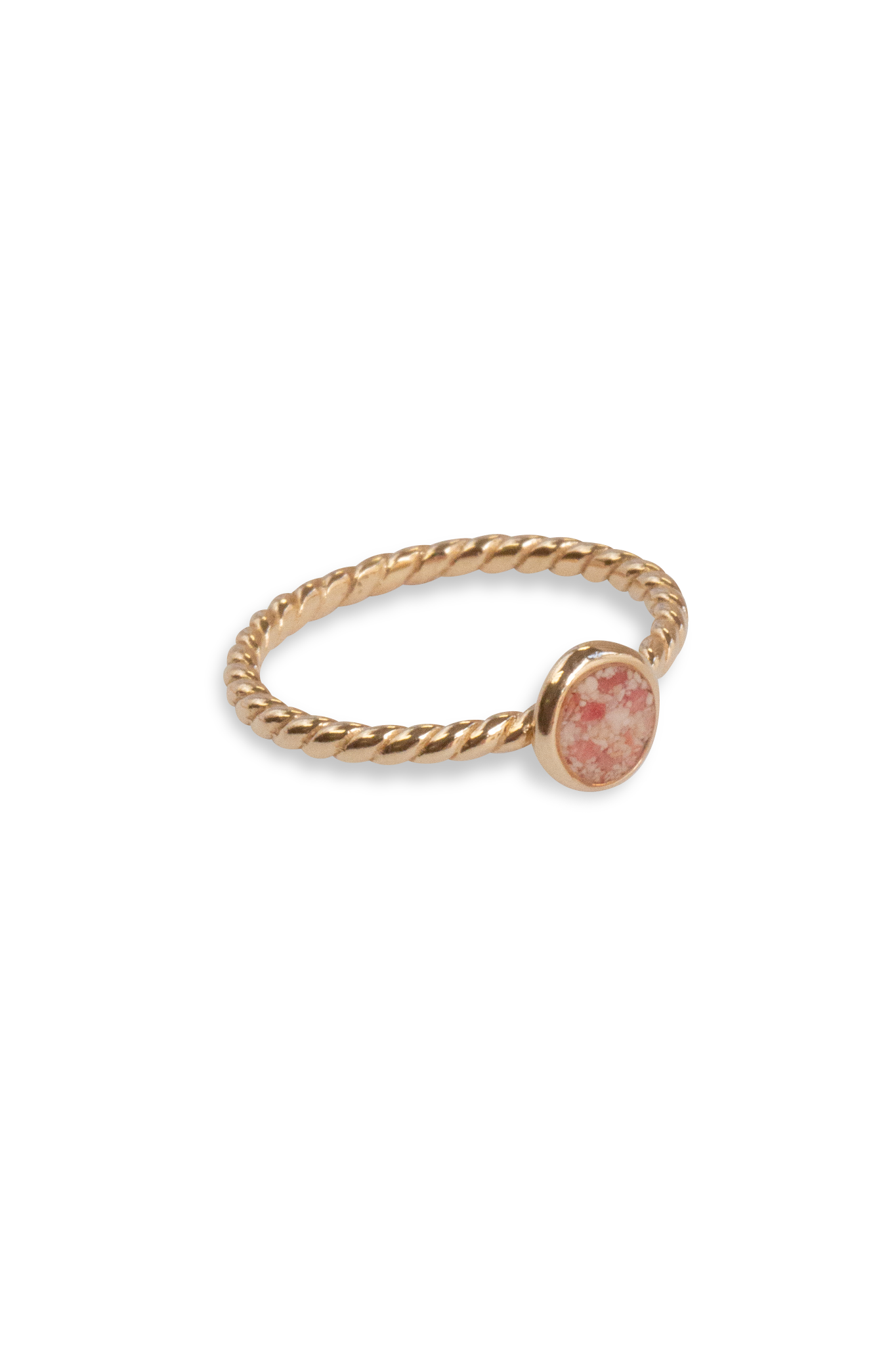 Splash ~ Circle (Small) Braided Band Ring in Gold - Alexandra Mosher Studio Jewellery Bermuda Fine