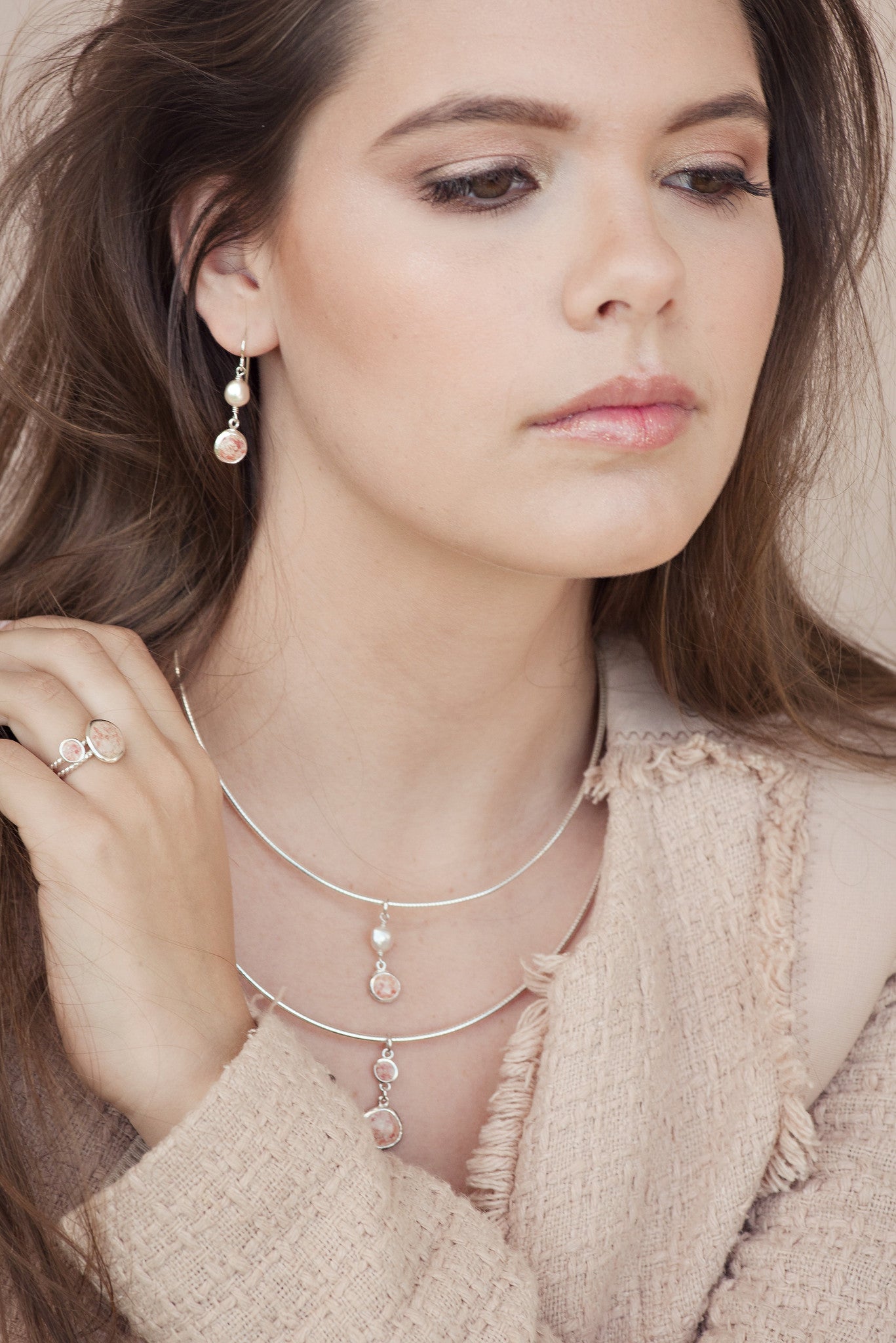 Princess ~ Diana Medium Earrings - Alexandra Mosher Studio Jewellery Bermuda Fine