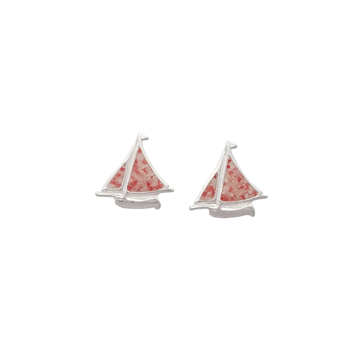 Nautical ~ Bermuda Fitted Dinghy (Small) Stud Earrings - Alexandra Mosher Studio Jewellery Bermuda Fine