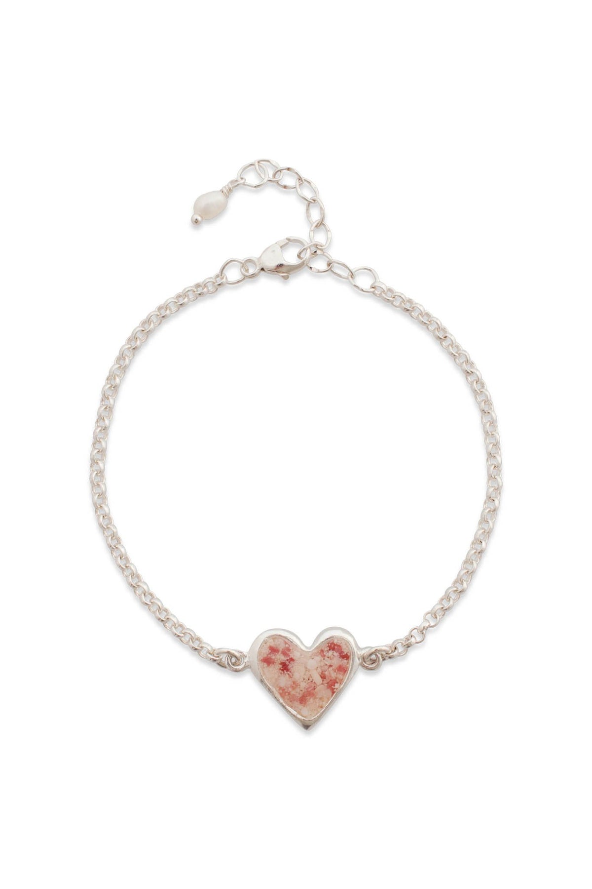 Splash ~ Heart (Juliet) Inline Bracelet - Alexandra Mosher Studio Jewellery Bermuda Fine