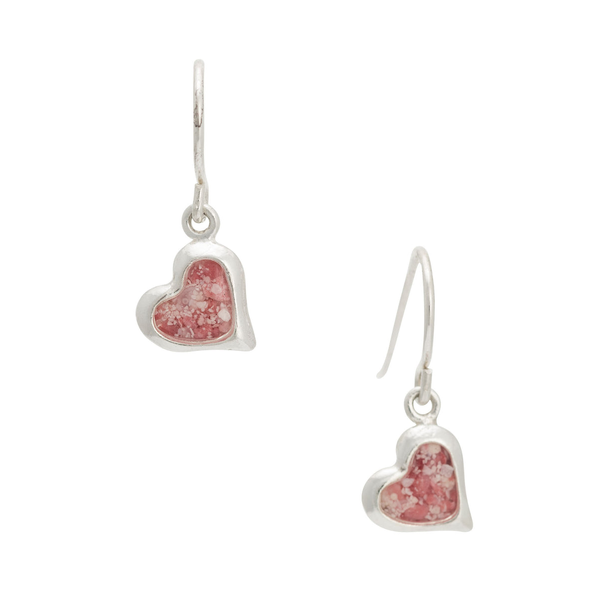 Splash ~ Heart (Small) Dangle Earrings - Alexandra Mosher Studio Jewellery Bermuda Fine