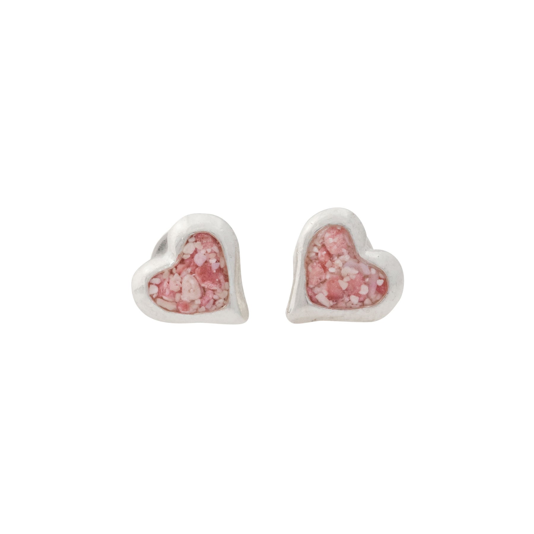 Splash ~ Heart (Small) Stud Earrings - Alexandra Mosher Studio Jewellery Bermuda Fine