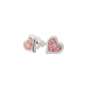 Splash ~ Heart (Small) Stud Earrings - Alexandra Mosher Studio Jewellery Bermuda Fine