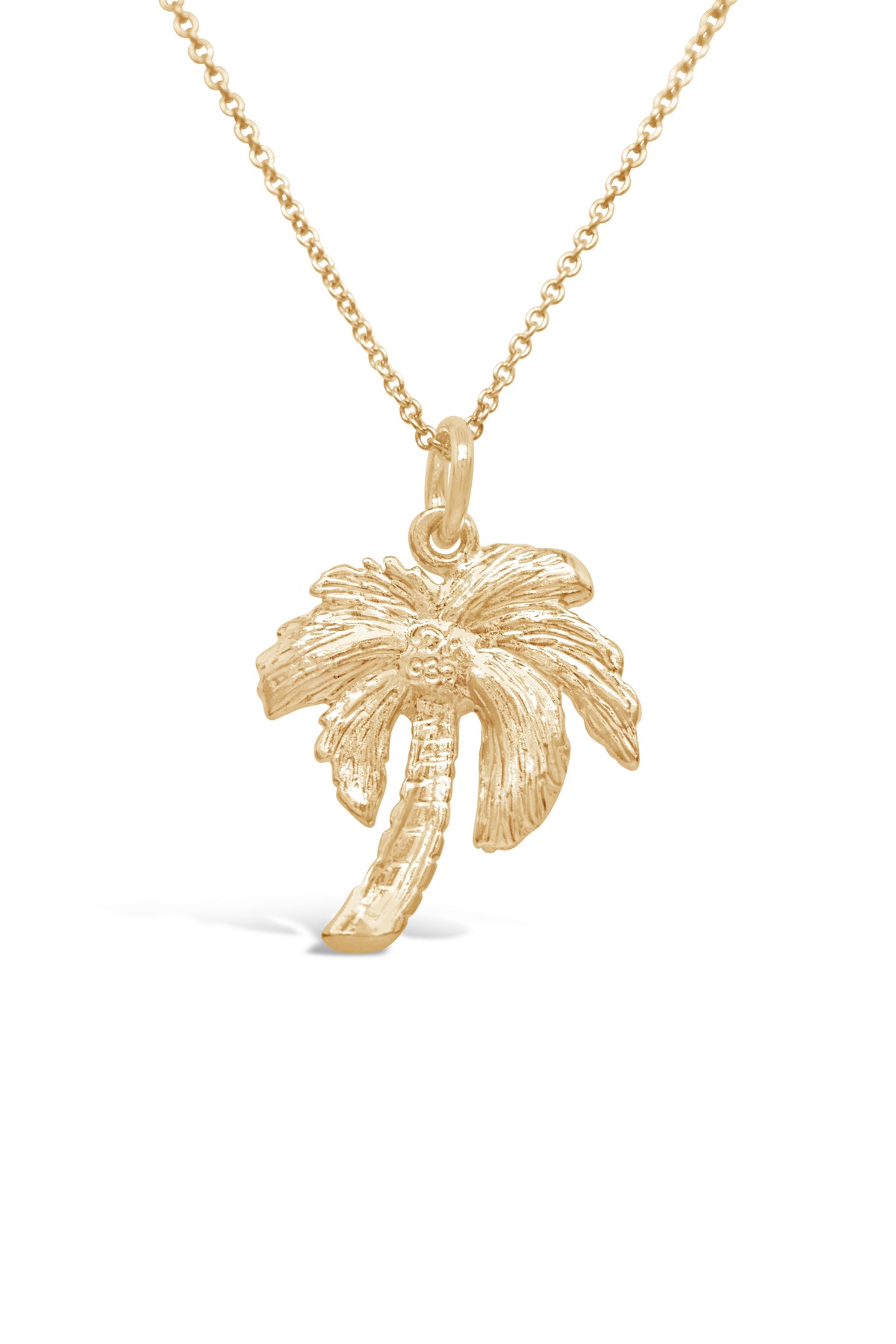 Icons ~ Palm Tree Pendant in Gold
