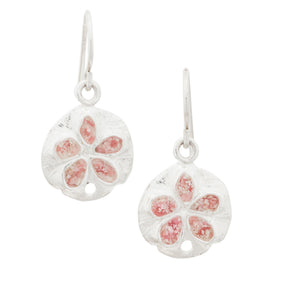 Friends ~ Sand Dollar (Small) Dangle Earrings - Alexandra Mosher Studio Jewellery Bermuda Fine