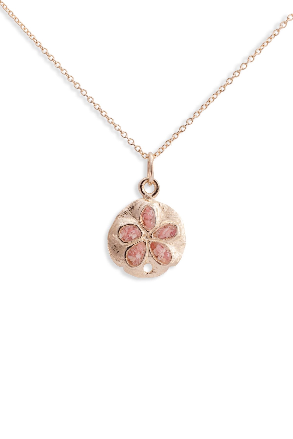 Friends ~ Sand Dollar (Small) Pendant in Gold - Alexandra Mosher Studio Jewellery Bermuda Fine